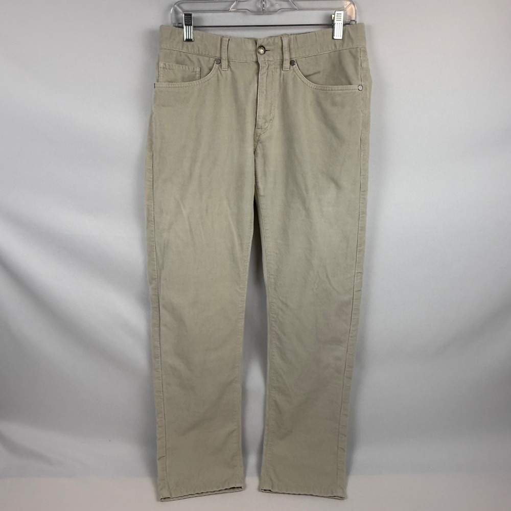 Peter Millar Mens Corduroy Pants Sand Beige MF17RT07 Straight Leg‎ 33x31